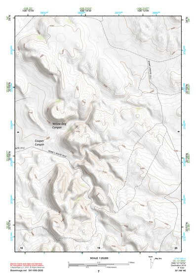 33106NE Page 7 Oscura Mountains Topo Preview 1