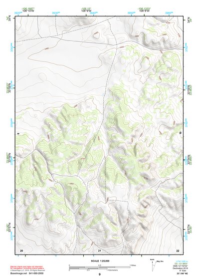 33106NE Page 9 Oscura Mountains Topo Preview 1