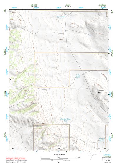 33106NE Page 10 Oscura Mountains Topo Preview 1