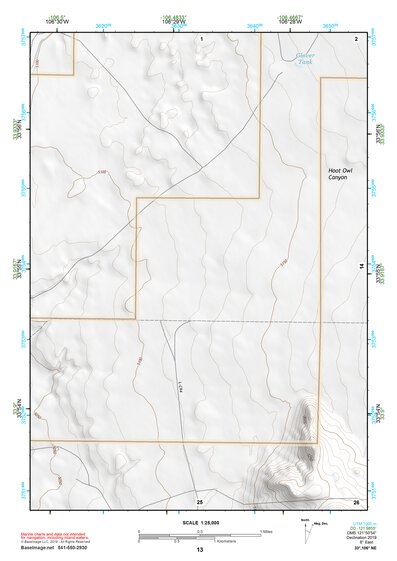 33106NE Page 13 Oscura Mountains Topo Preview 1