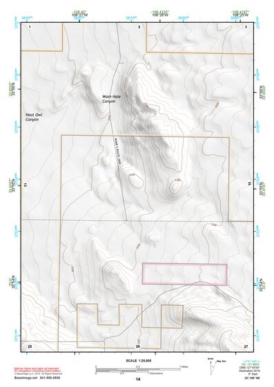 33106NE Page 14 Oscura Mountains Topo Preview 1