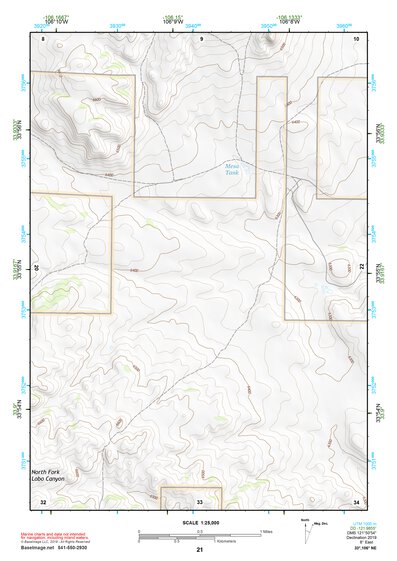 33106NE Page 21 Oscura Mountains Topo Preview 1