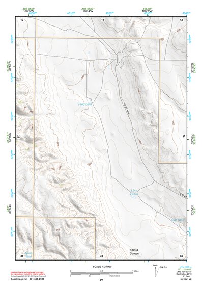 33106NE Page 23 Oscura Mountains Topo Preview 1