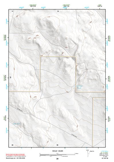 33106NE Page 24 Oscura Mountains Topo Preview 1