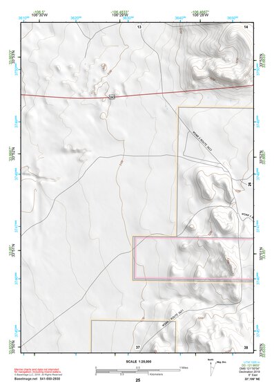 33106NE Page 25 Oscura Mountains Topo Preview 1