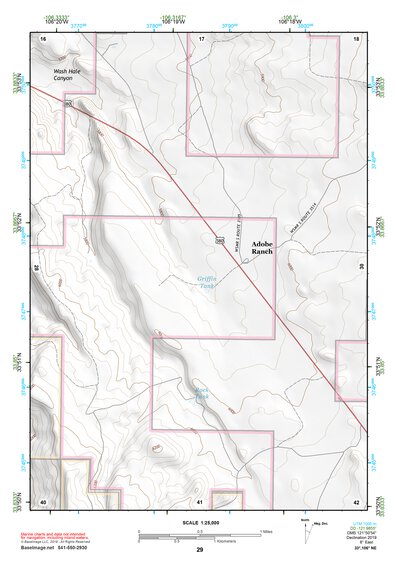 33106NE Page 29 Oscura Mountains Topo Preview 1