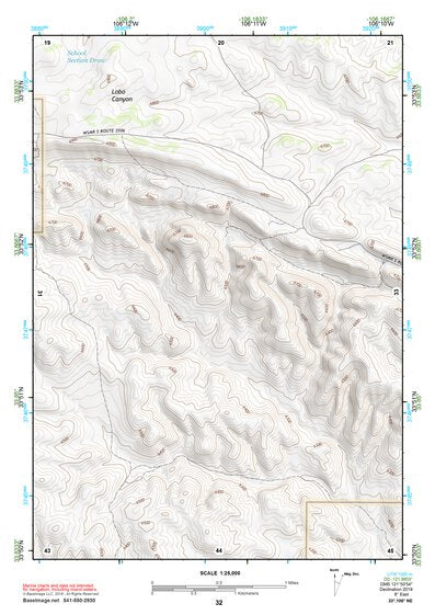 33106NE Page 32 Oscura Mountains Topo Preview 1