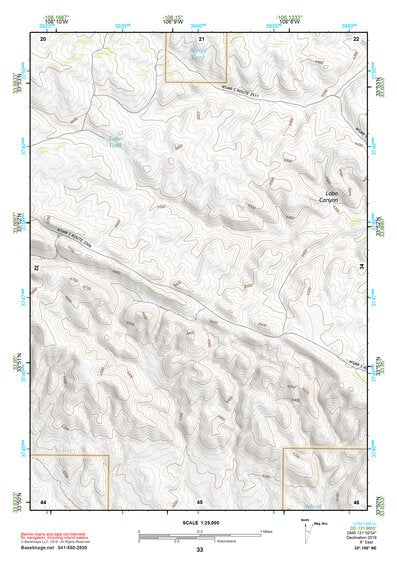 33106NE Page 33 Oscura Mountains Topo Preview 1