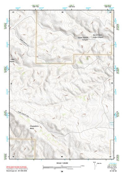 33106NE Page 34 Oscura Mountains Topo Preview 1