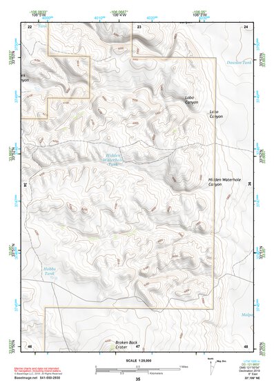33106NE Page 35 Oscura Mountains Topo Preview 1