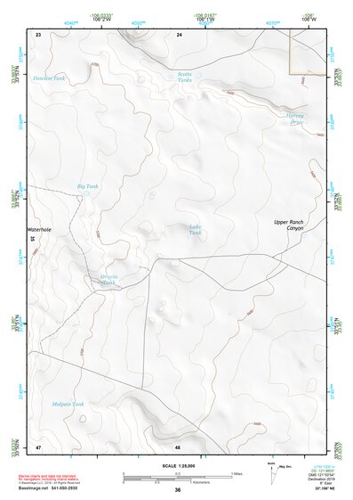 33106NE Page 36 Oscura Mountains Topo Preview 1