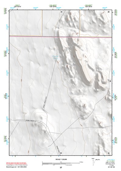 33106NE Page 37 Oscura Mountains Topo Preview 1