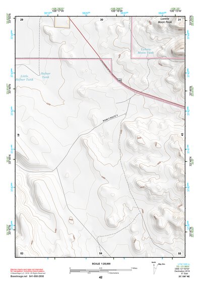 33106NE Page 42 Oscura Mountains Topo Preview 1