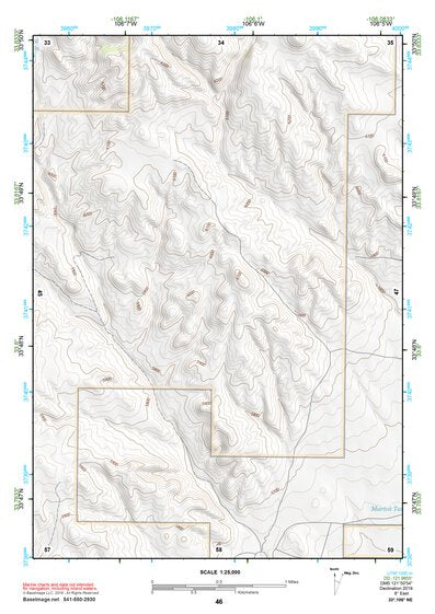 33106NE Page 46 Oscura Mountains Topo Preview 1