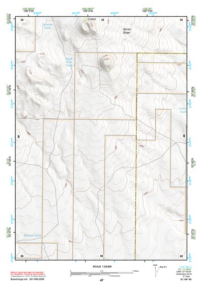 33106NE Page 47 Oscura Mountains Topo Preview 1