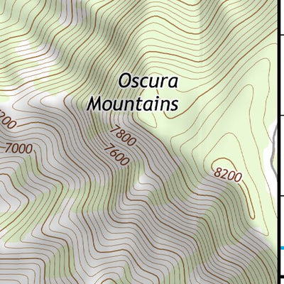 33106NE Page 63 Oscura Mountains Topo Preview 3