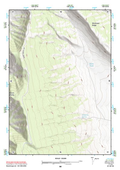 33106NE Page 64 Oscura Mountains Topo Preview 1