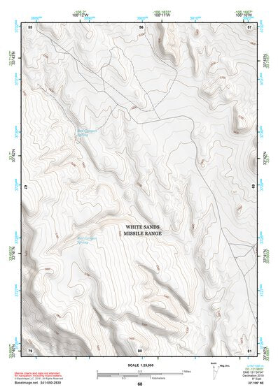 33106NE Page 68 Oscura Mountains Topo Preview 1