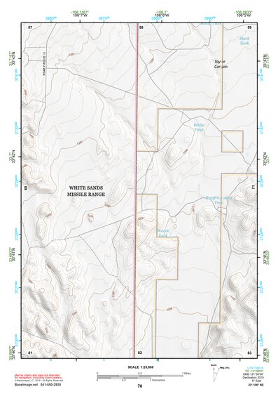 33106NE Page 70 Oscura Mountains Topo Preview 1