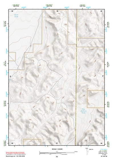 33106NE Page 71 Oscura Mountains Topo Preview 1
