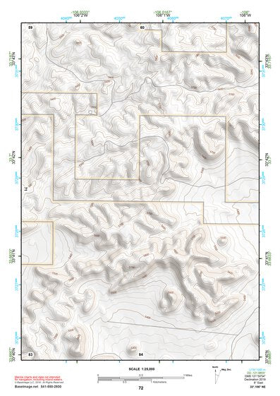 33106NE Page 72 Oscura Mountains Topo Preview 1