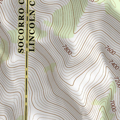 33106NE Page 76 Oscura Mountains Topo Preview 3