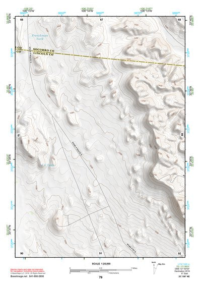 33106NE Page 79 Oscura Mountains Topo Preview 1