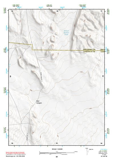 33106NE Page 81 Oscura Mountains Topo Preview 1