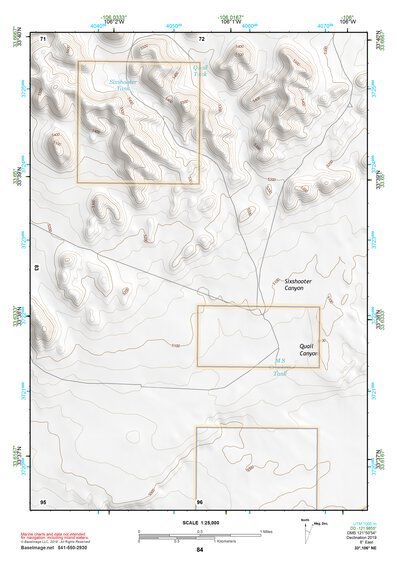 33106NE Page 84 Oscura Mountains Topo Preview 1