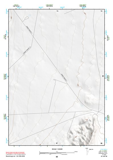 33106NE Page 85 Oscura Mountains Topo Preview 1
