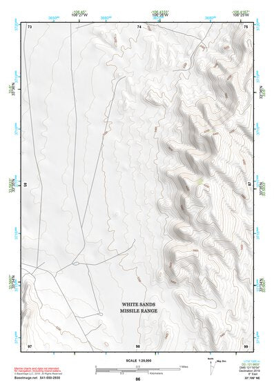 33106NE Page 86 Oscura Mountains Topo Preview 1