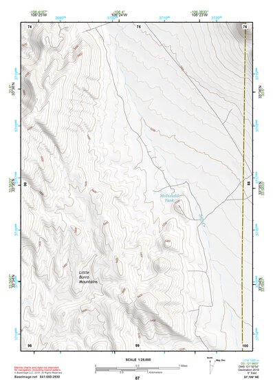 33106NE Page 87 Oscura Mountains Topo Preview 1