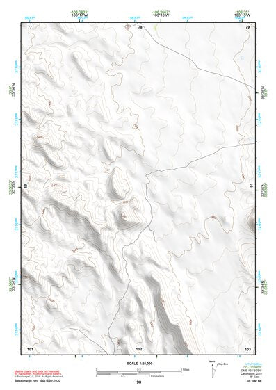33106NE Page 90 Oscura Mountains Topo Preview 1