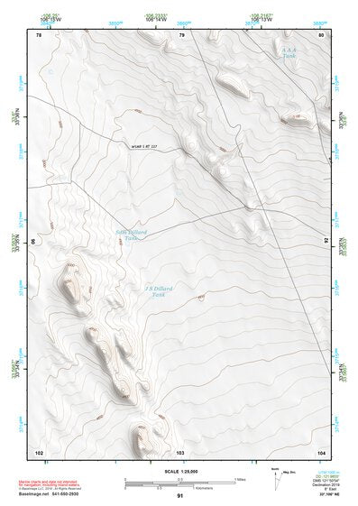 33106NE Page 91 Oscura Mountains Topo Preview 1