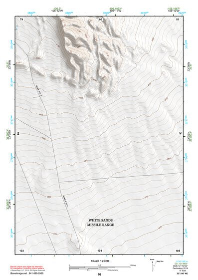 33106NE Page 92 Oscura Mountains Topo Preview 1
