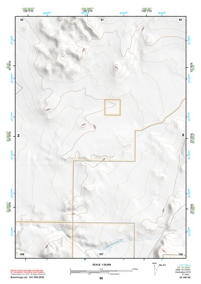 33106NE Page 95 Oscura Mountains Topo Preview 1