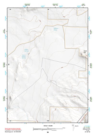 33106NE Page 96 Oscura Mountains Topo Preview 1
