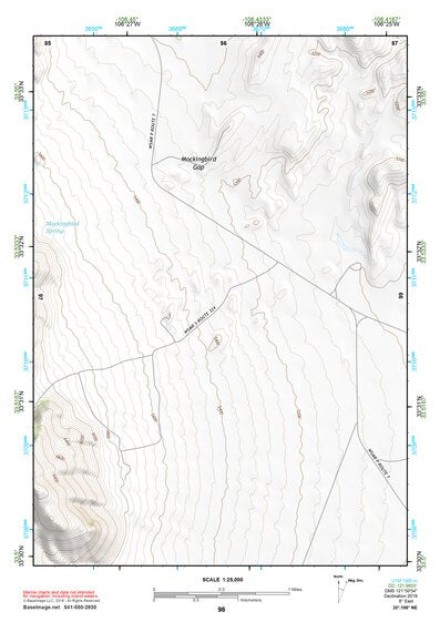 33106NE Page 98 Oscura Mountains Topo Preview 1