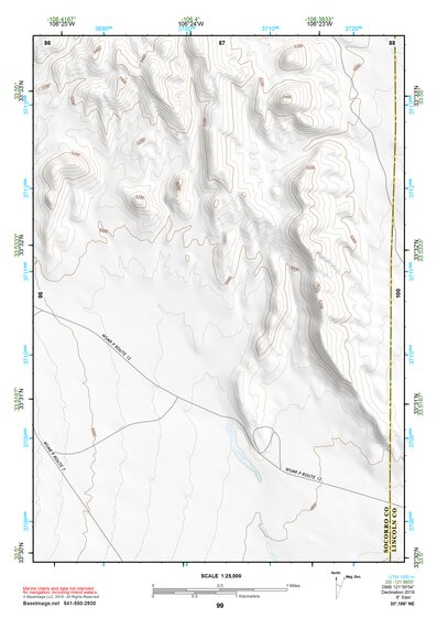 33106NE Page 99 Oscura Mountains Topo Preview 1