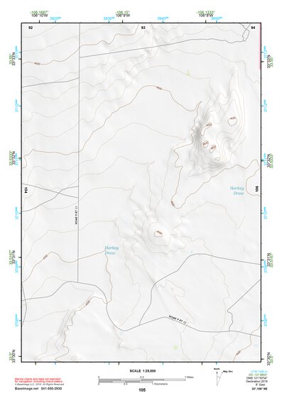33106NE Page 105 Oscura Mountains Topo Preview 1