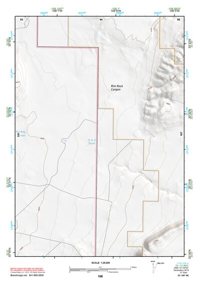 33106NE Page 106 Oscura Mountains Topo Preview 1