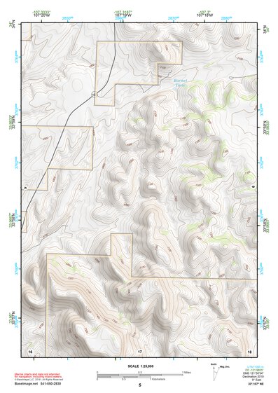 33107NE Page 5 San Mateo Mountains Topo Preview 1