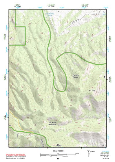 33107NE Page 13 San Mateo Mountains Topo Preview 1