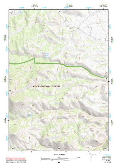 33107NE Page 14 San Mateo Mountains Topo Preview 1