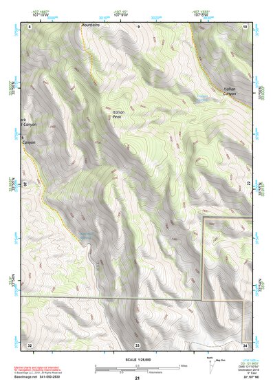 33107NE Page 21 San Mateo Mountains Topo Preview 1