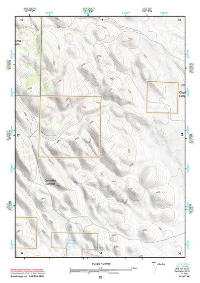 33107NE Page 23 San Mateo Mountains Topo Preview 1