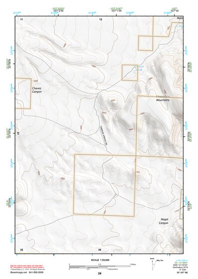 33107NE Page 24 San Mateo Mountains Topo Preview 1