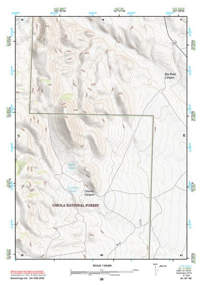 33107NE Page 28 San Mateo Mountains Topo Preview 1