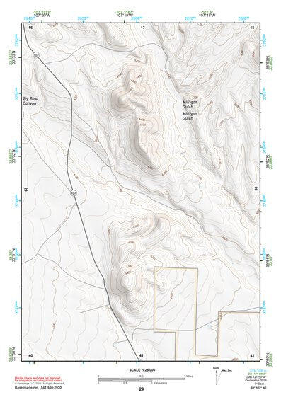 33107NE Page 29 San Mateo Mountains Topo Preview 1