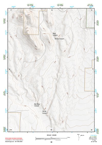 33107NE Page 30 San Mateo Mountains Topo Preview 1